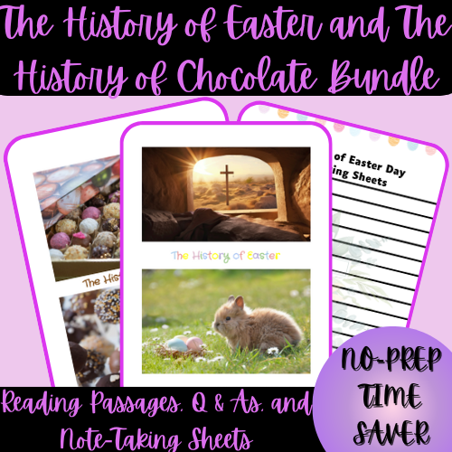 The History of Easter and The History of Chocolate Reading Passage Bundle