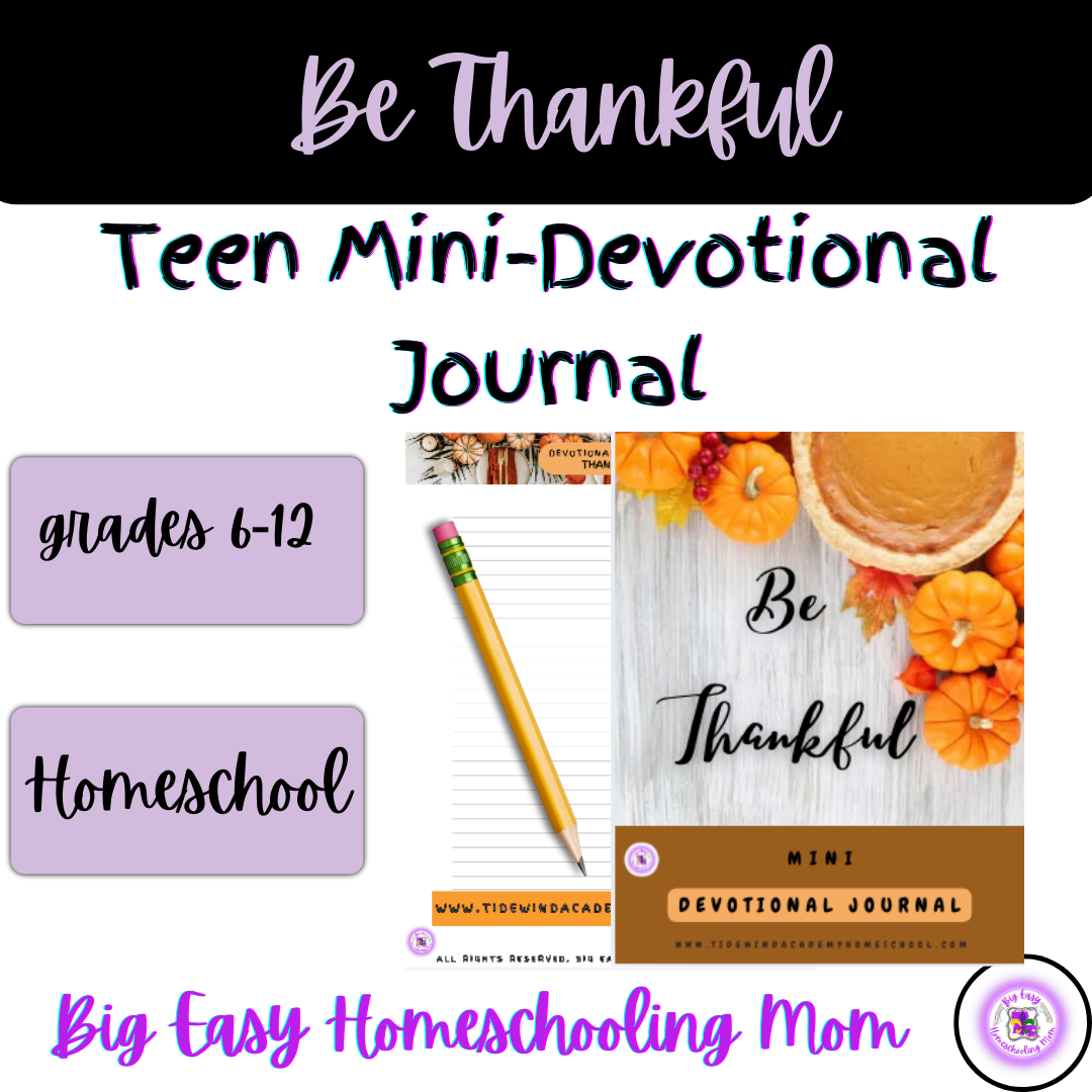 Be Thankful Teen Mini-Devotional Journal