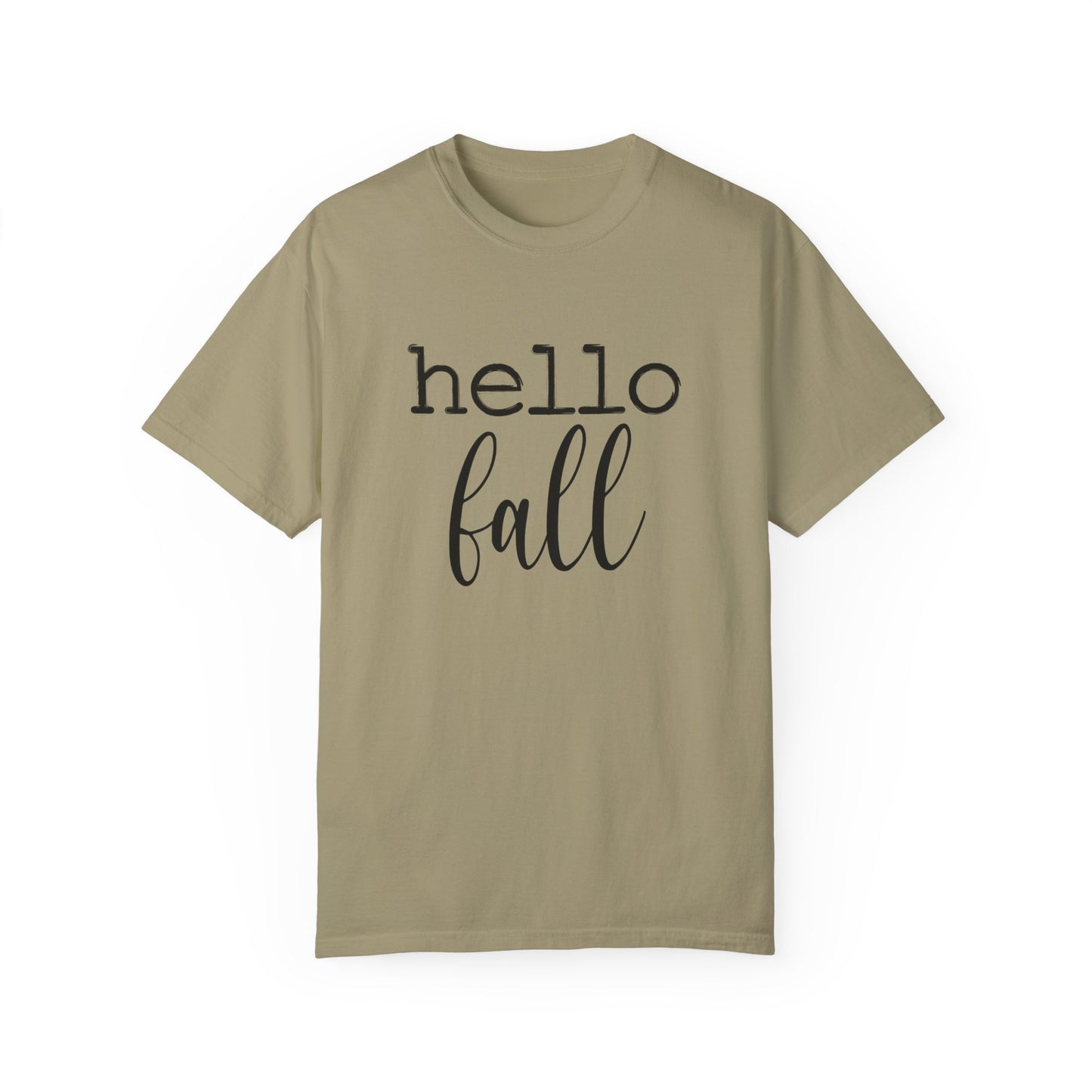 Hello Fall Unisex Garment-Dyed T-shirt