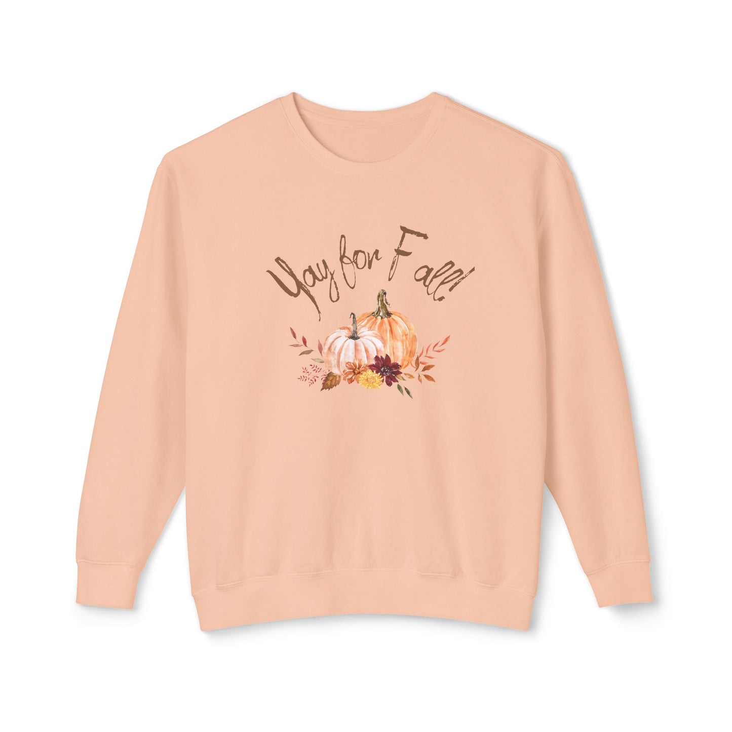 Yay for Fall! Unisex Lightweight Crewneck Sweatshirt