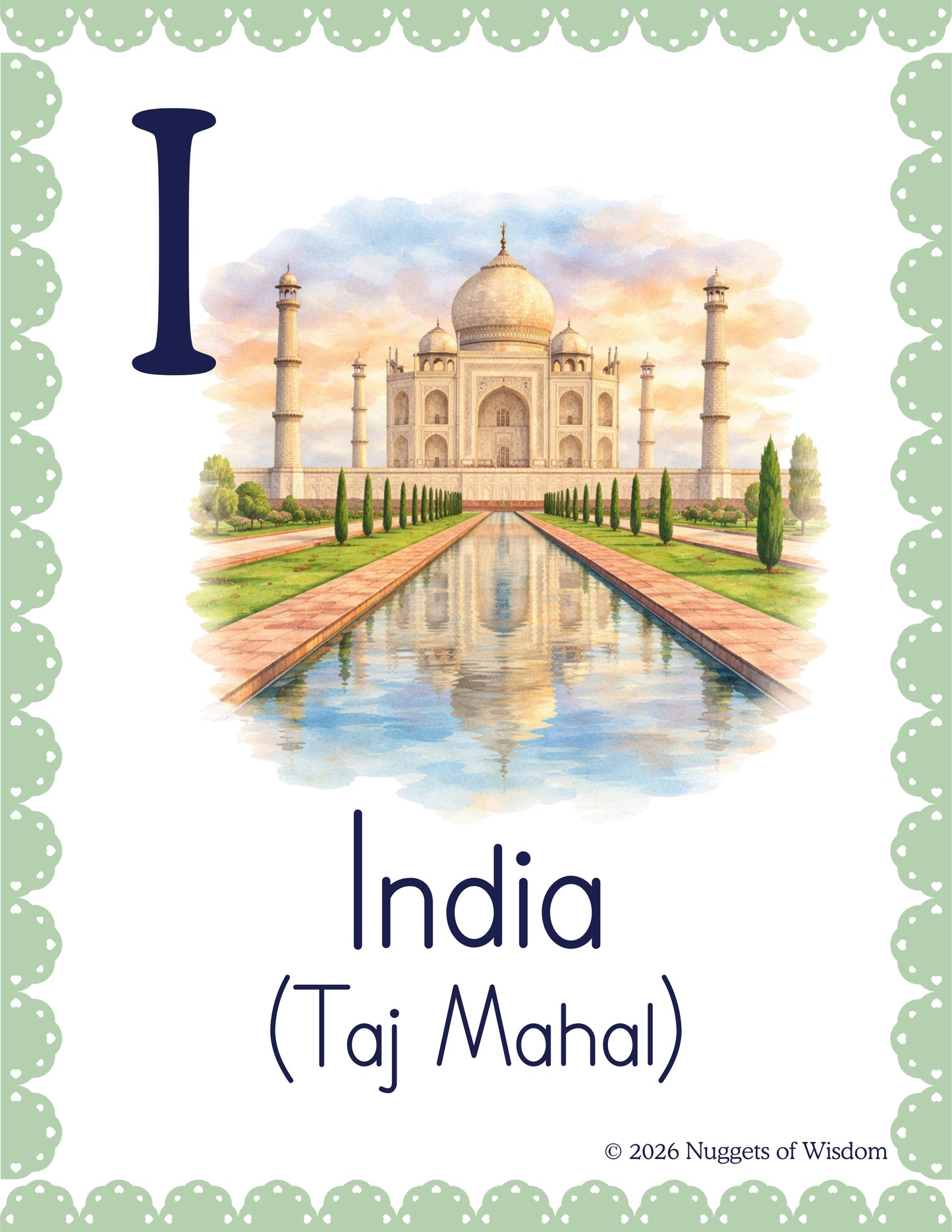 Country Alphabet Flashcards | A–Z World Geography for Kids | Homeschool Printable