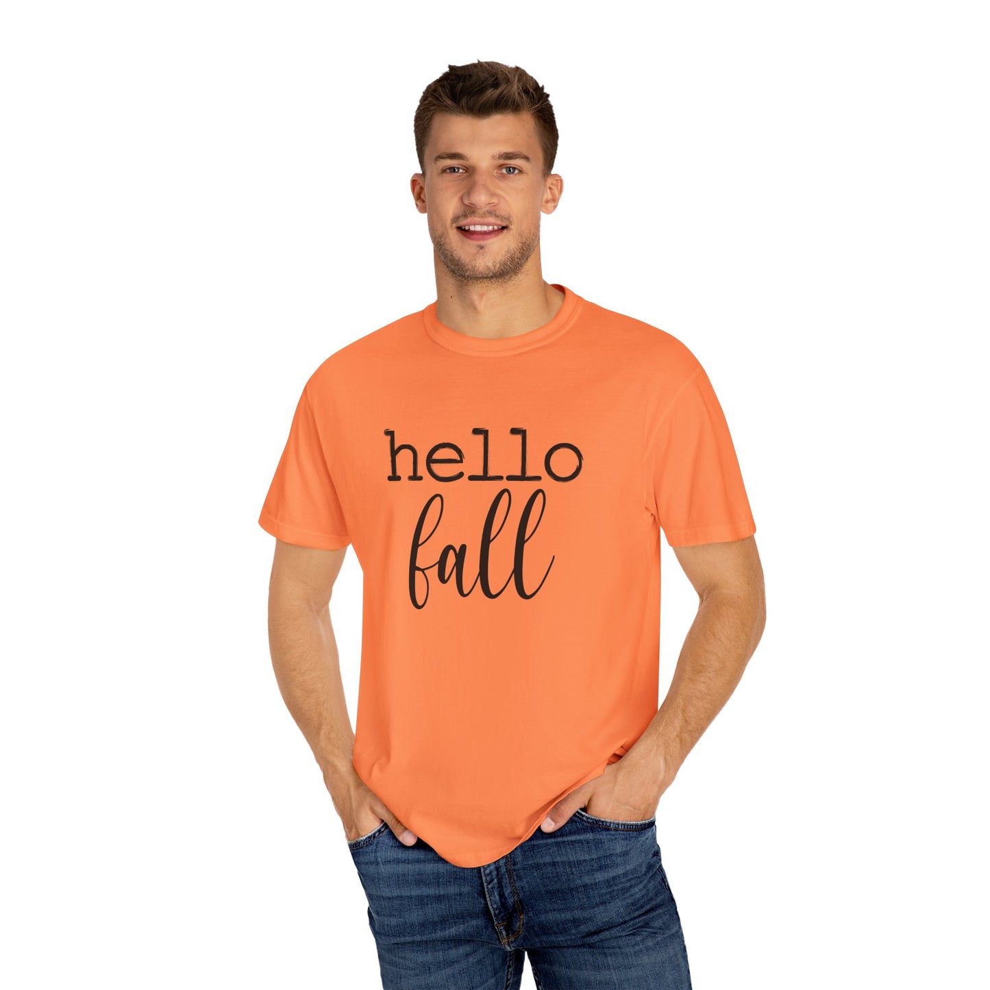 Hello Fall Unisex Garment-Dyed T-shirt