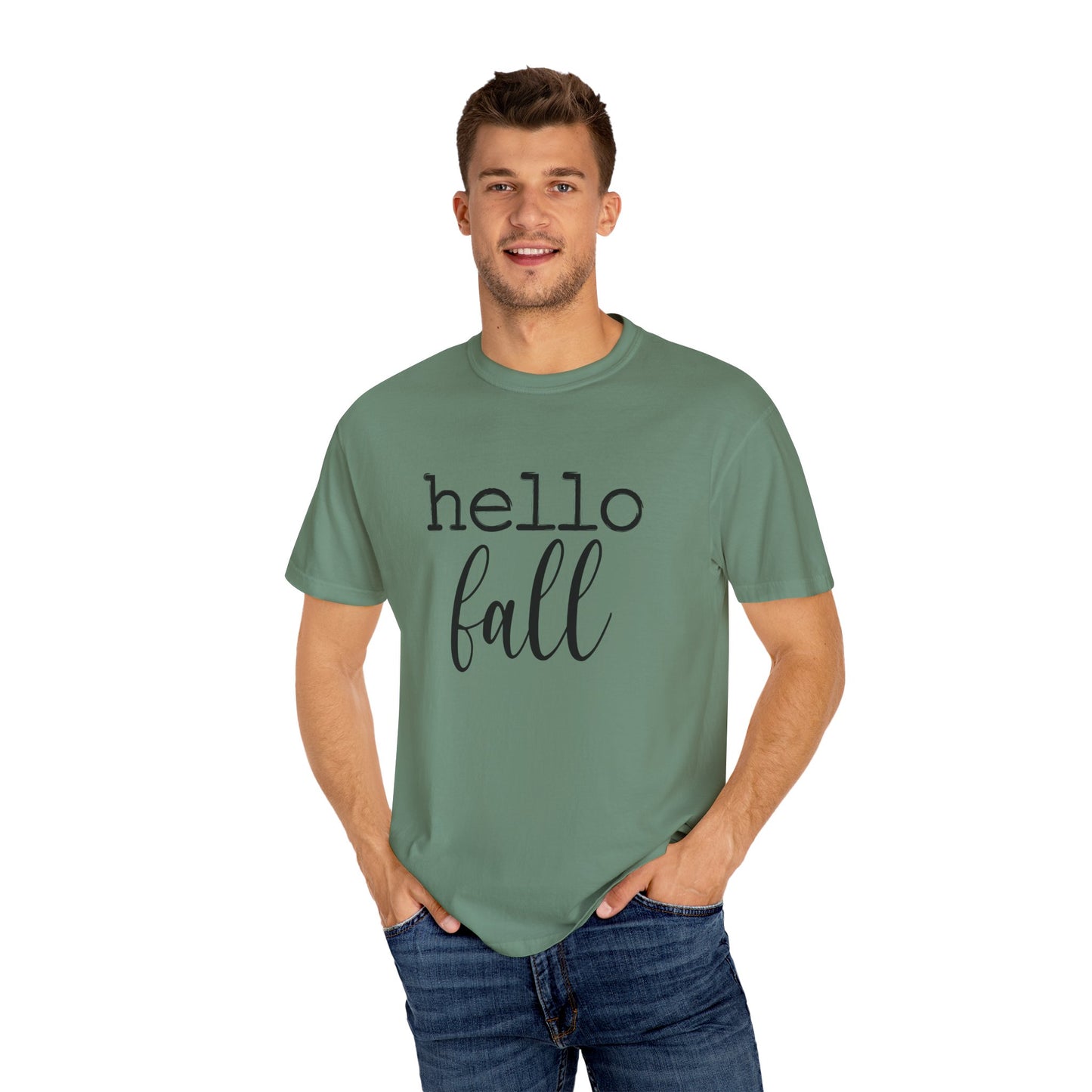 Hello Fall Unisex Garment-Dyed T-shirt