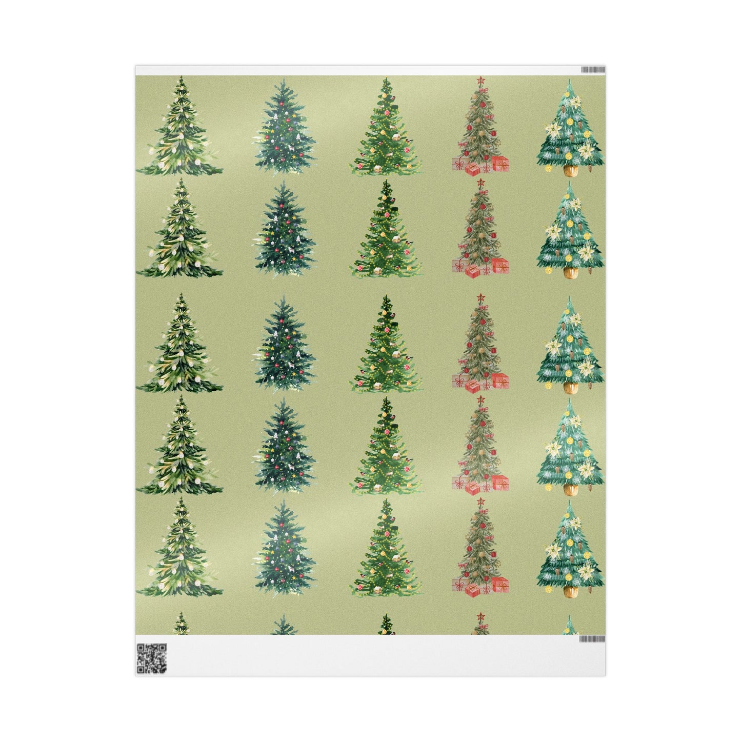 Christmas Trees Wrapping Paper