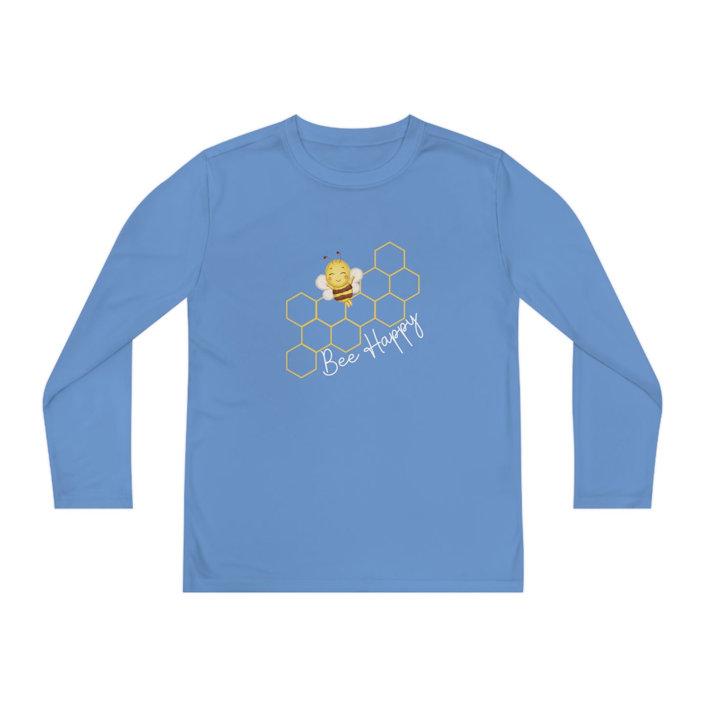 Bee Happy Youth Long Sleeve Competitor Tee