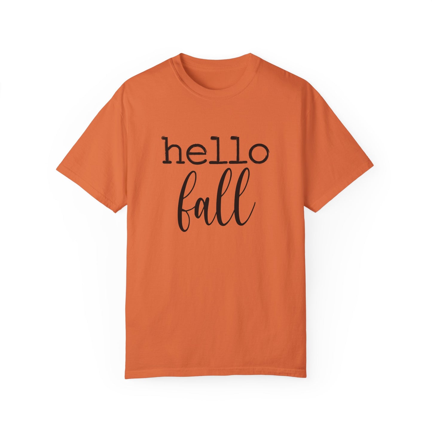 Hello Fall Unisex Garment-Dyed T-shirt