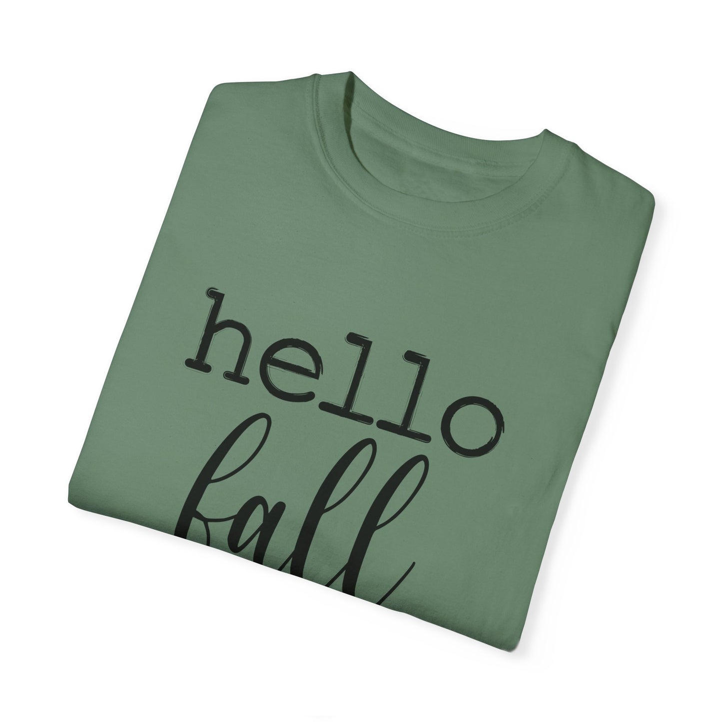 Hello Fall Unisex Garment-Dyed T-shirt