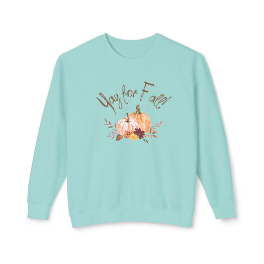 Yay for Fall! Unisex Lightweight Crewneck Sweatshirt