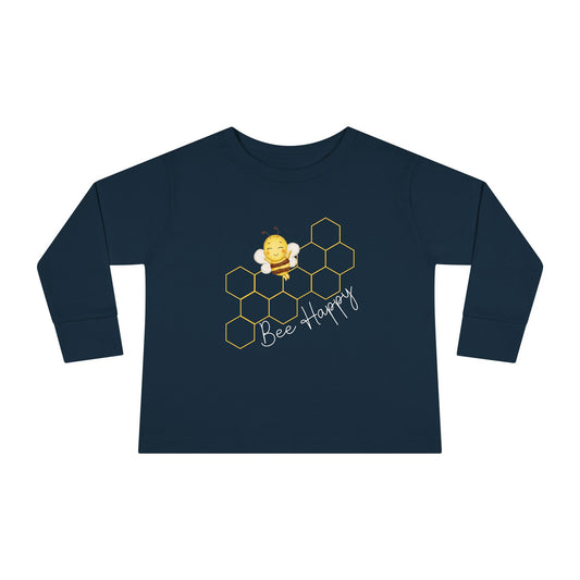 Bee Happy Toddler Long Sleeve Tee