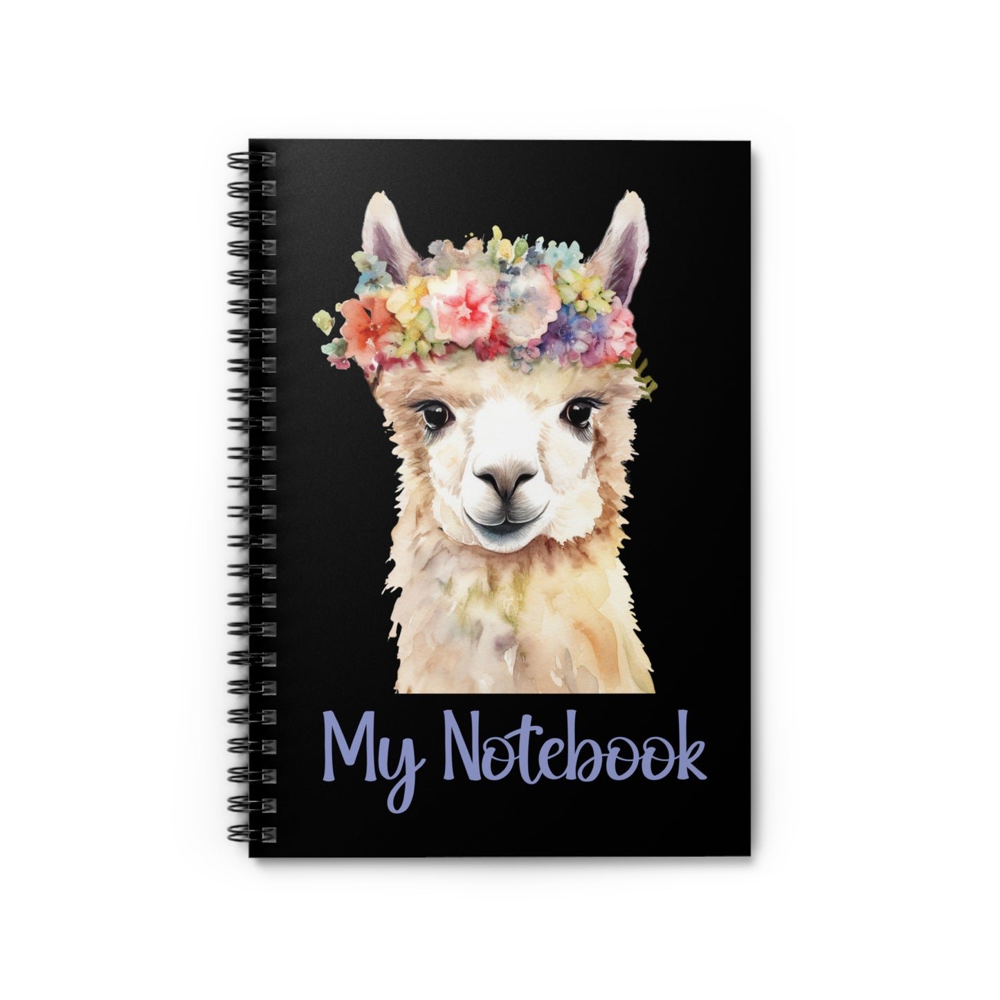 Llama Inspired Spiral Notebook - Ruled Line