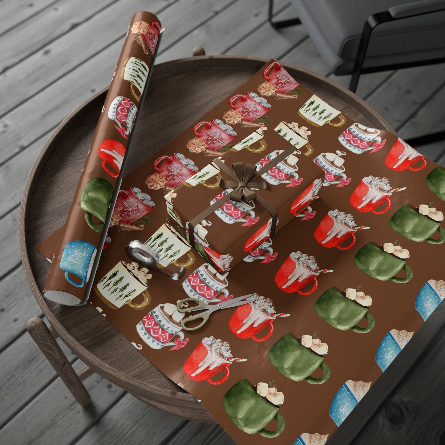 Chocolate Cocoa Wrapping Paper