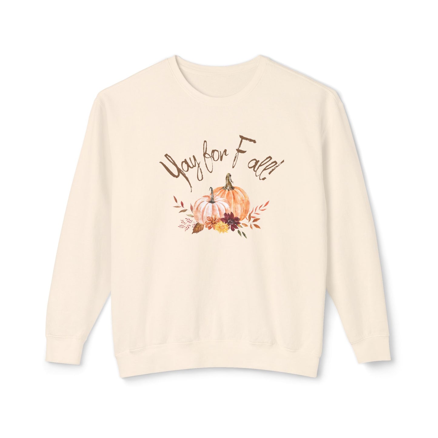 Yay for Fall! Unisex Lightweight Crewneck Sweatshirt