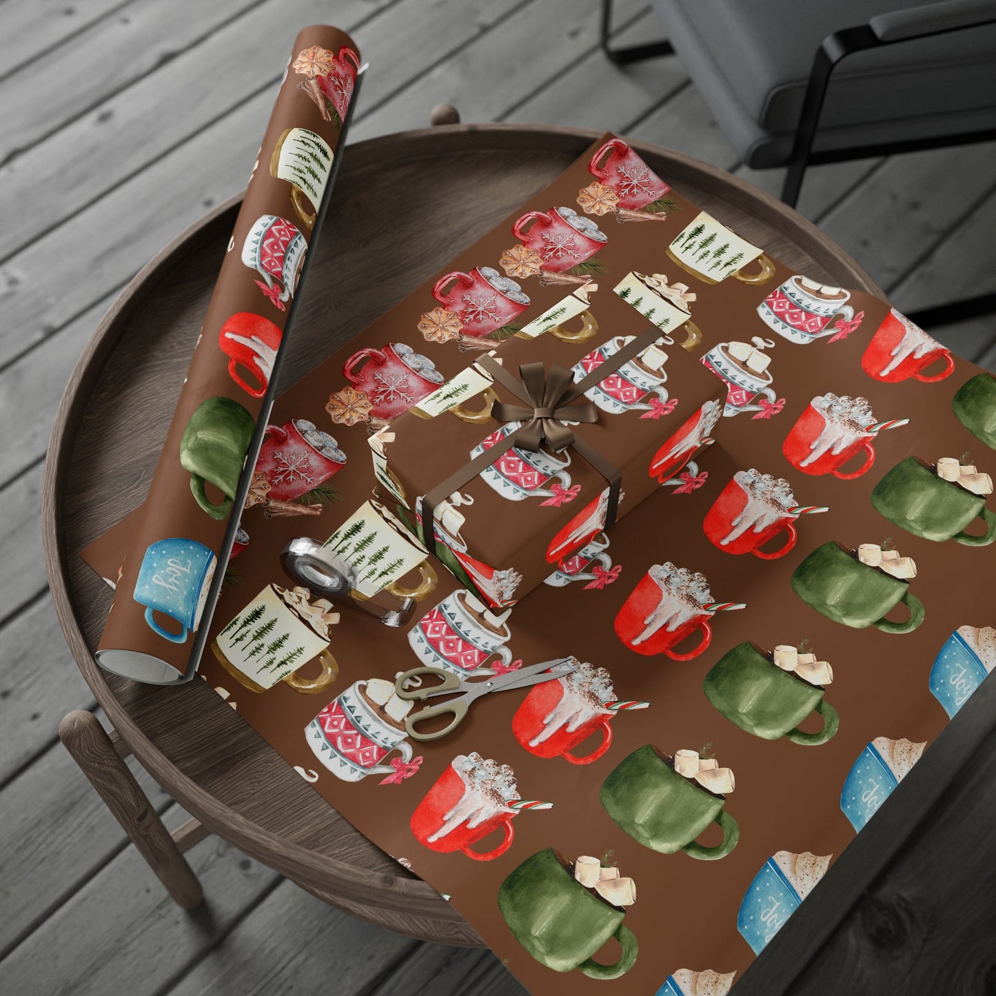 Chocolate Cocoa Wrapping Paper