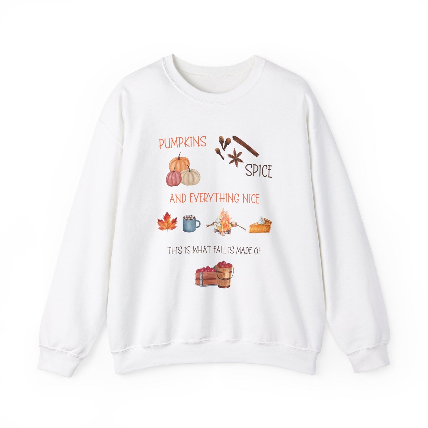 Pumpkin, Spice, and Everything Nice! Unisex Heavy Blend™ Crewneck Sweatshirt