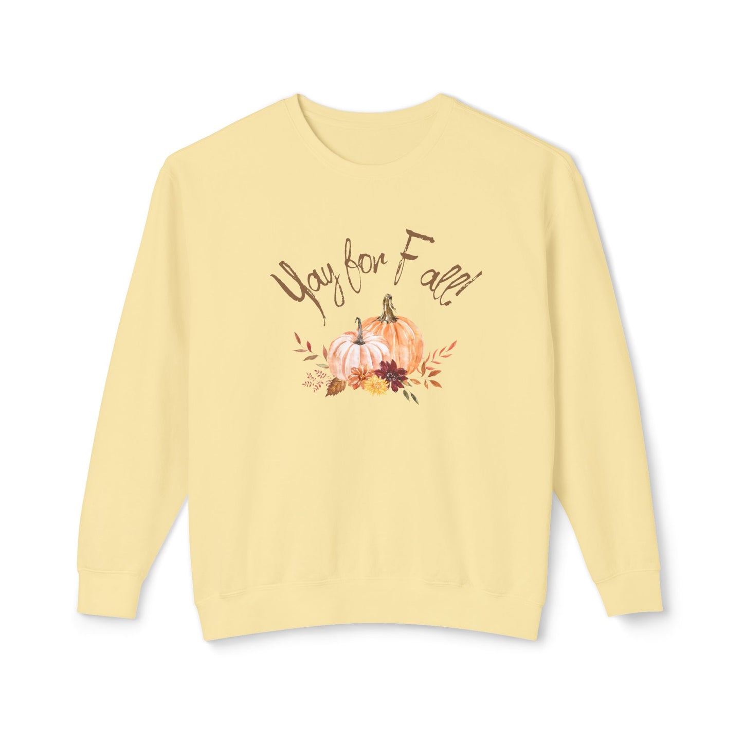 Yay for Fall! Unisex Lightweight Crewneck Sweatshirt