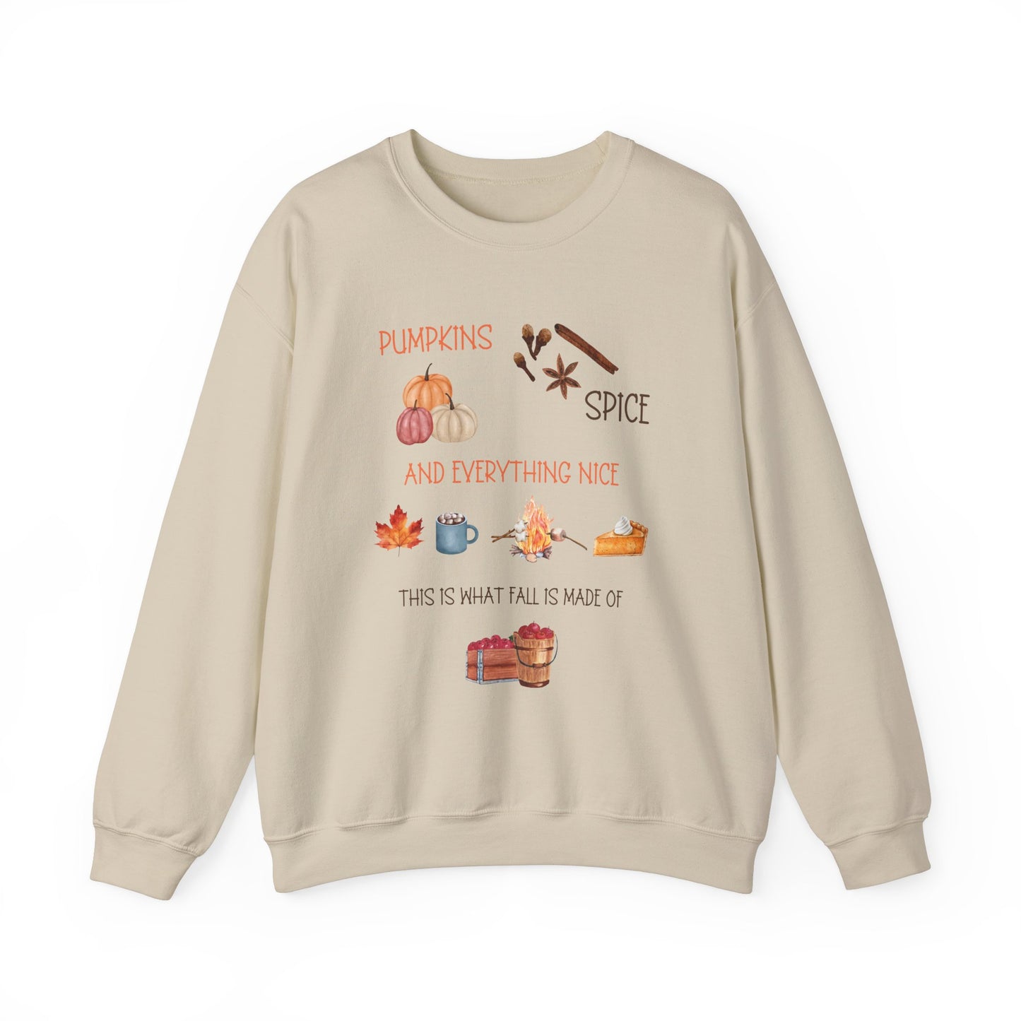 Pumpkin, Spice, and Everything Nice! Unisex Heavy Blend™ Crewneck Sweatshirt