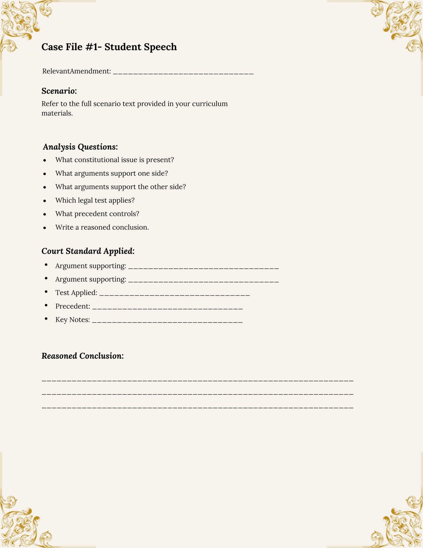 NoW Scholars Series™ – Constitutional Case Files