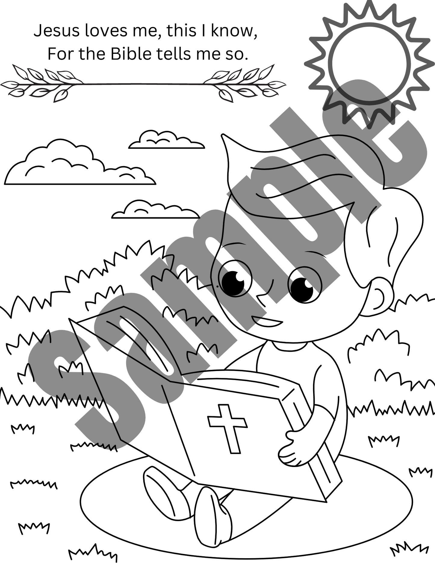 Jesus Loves Me Coloring Pages Song Worksheets