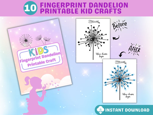 Dandelion Thumbprint Craft