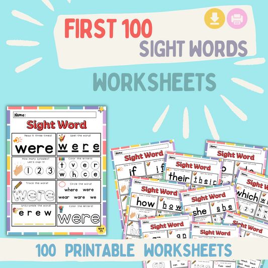 My First 100 Sight Words Pack