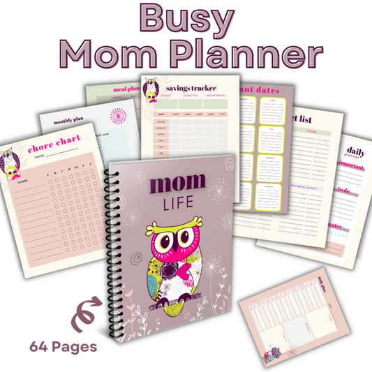 Owl Design Busy Mom Planner