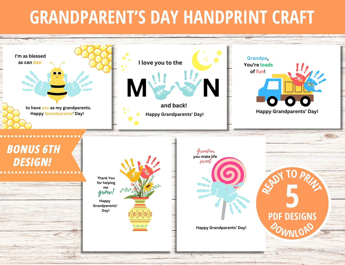 Grandparents Day Handprint Craft