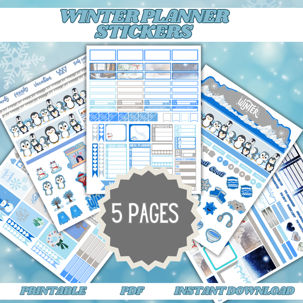 Winter Planner Stickers