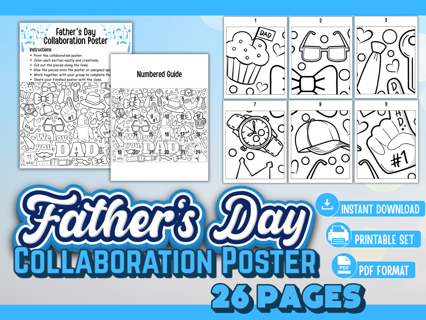 Father’s Day Collaboration Poster Printable