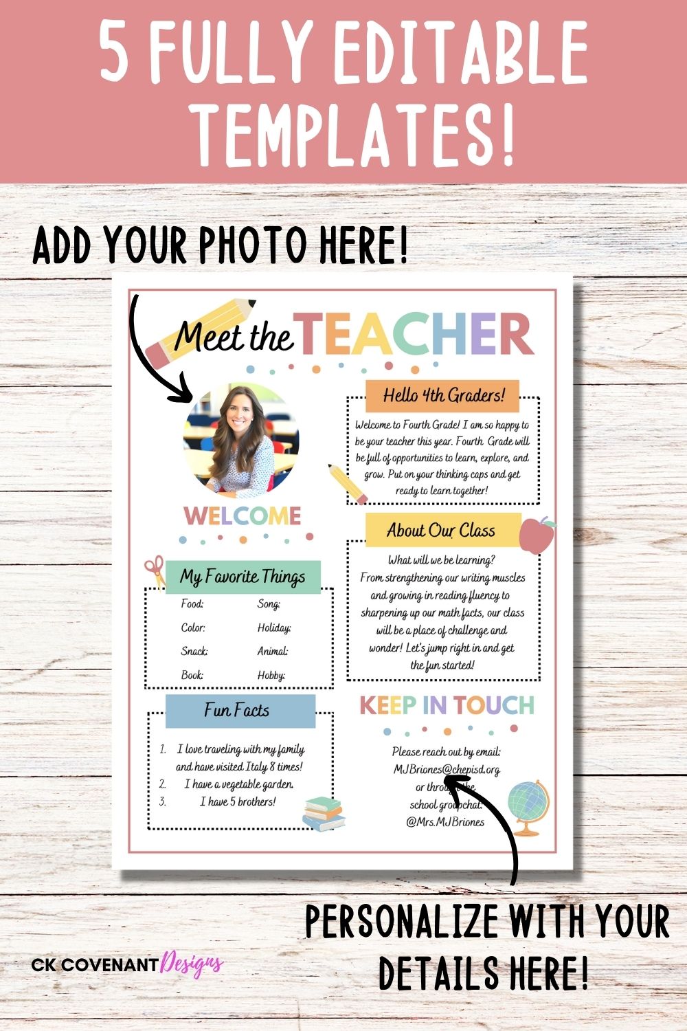 Meet the Teacher Template Bundle