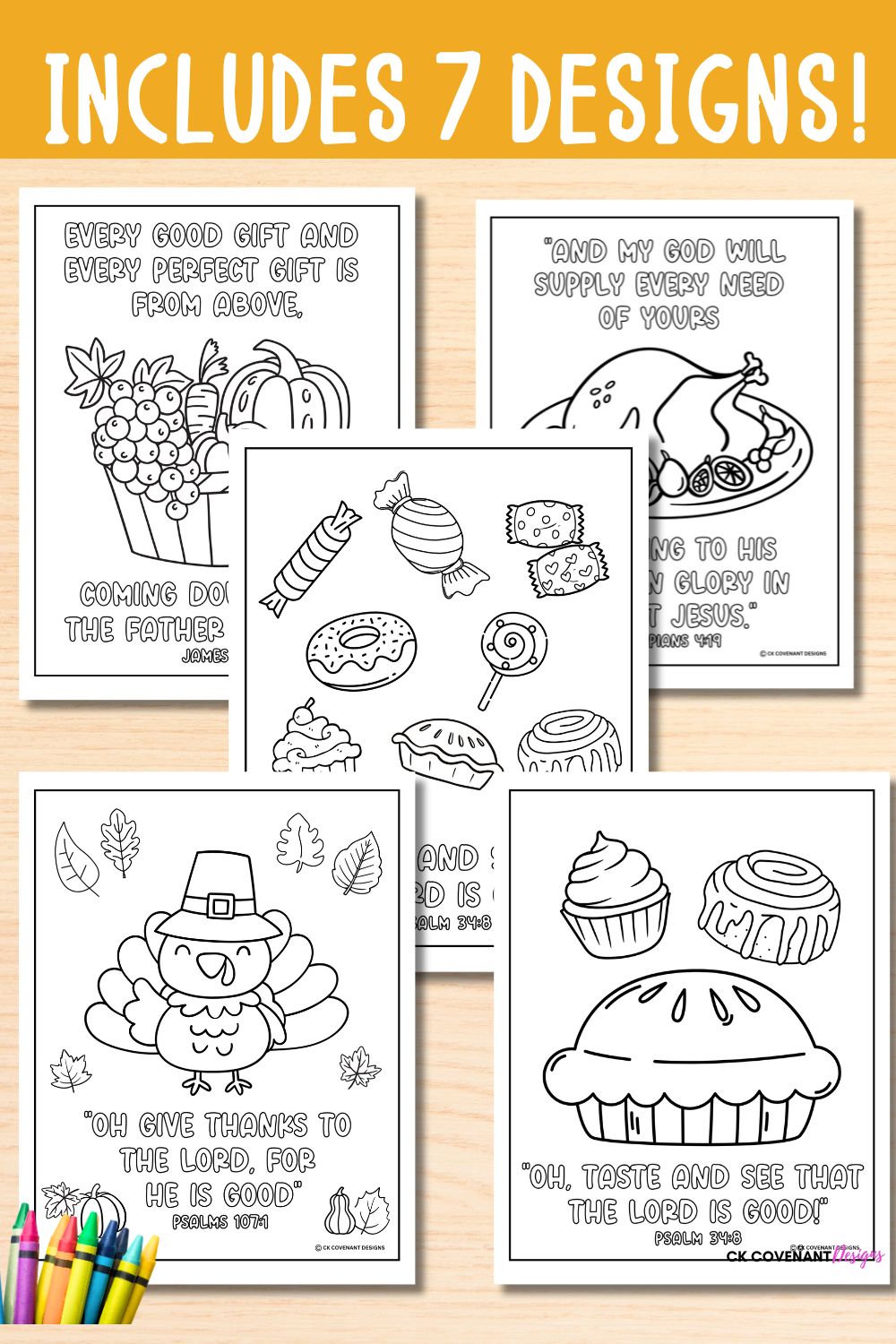 Thanksgiving Bible Verse Coloring Pages