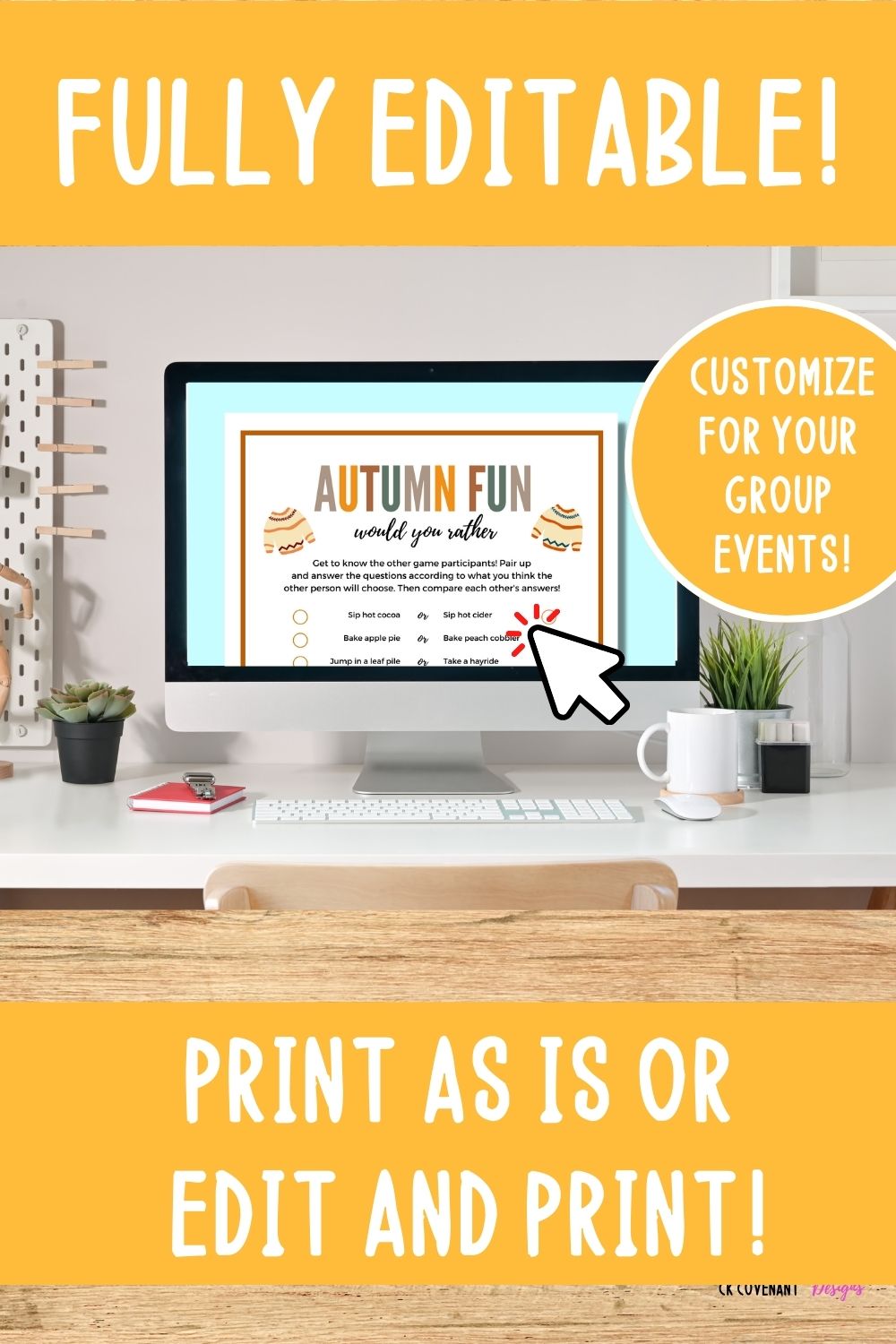 Autumn Fun Printable and Editable Game Bundle