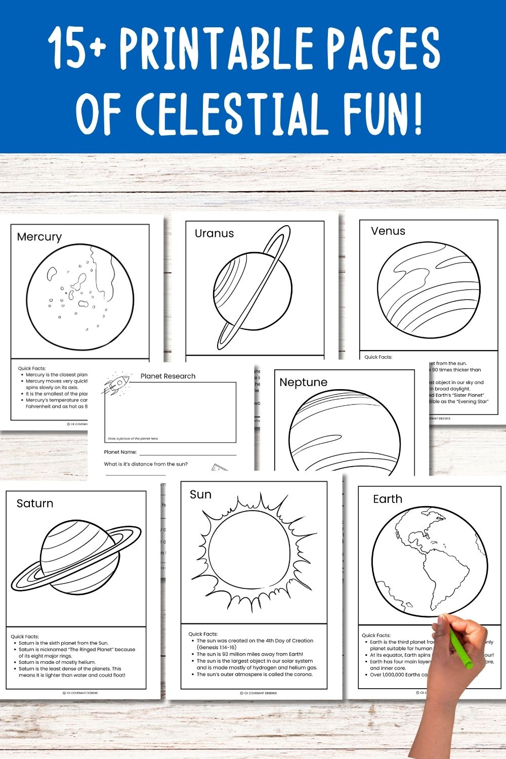 "God's Amazing Design: Solar System Coloring and Activity Book"