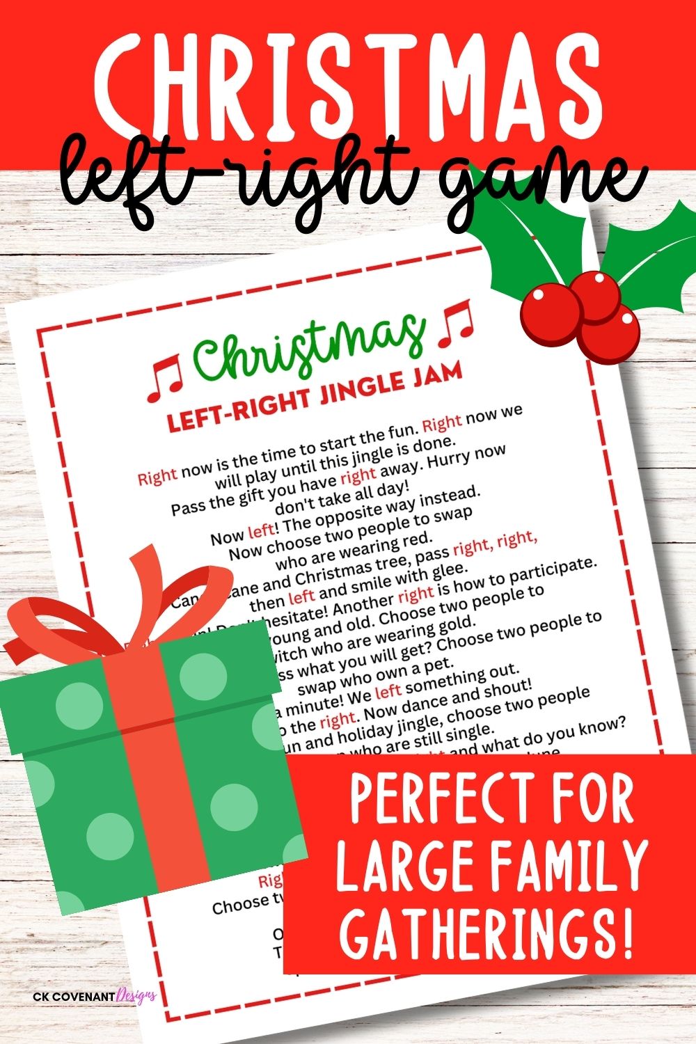 Christmas Left-Right Game