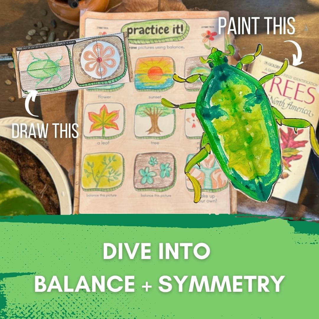 Beetle Art Journal: 7 Independent Art Activities That Teach Balance and Symmetry