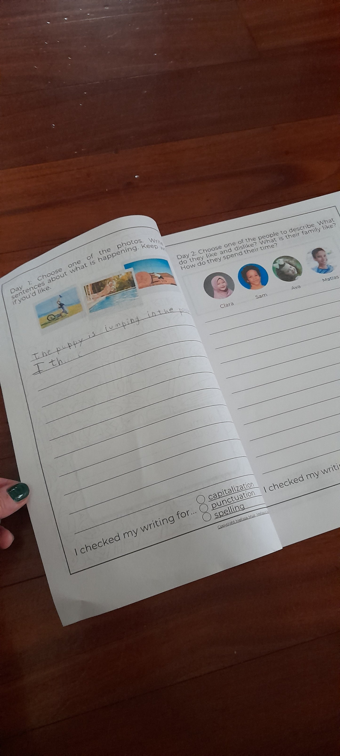 Writing Warm Up Journal for 2nd 3rd 4th 5th Grade Printable, Cycle 3