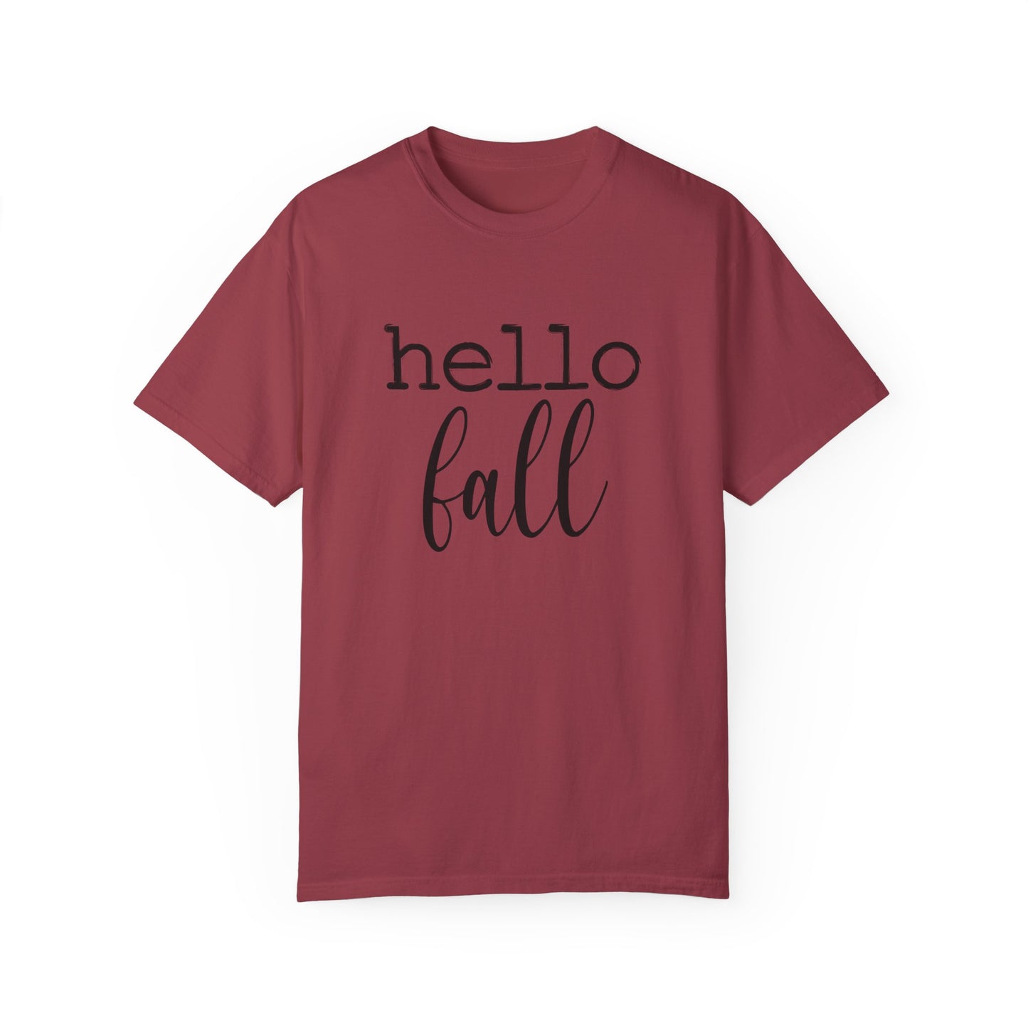 Hello Fall Unisex Garment-Dyed T-shirt