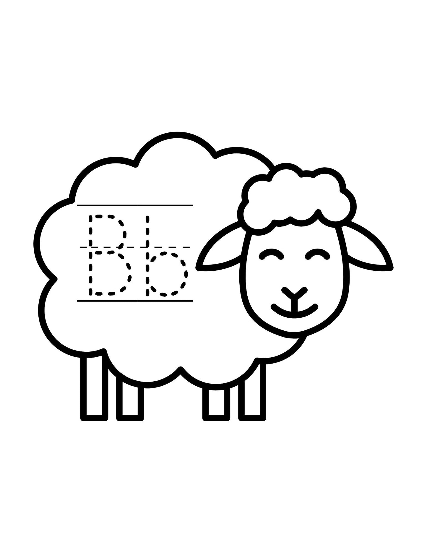 Sheep Alphabet and Number Tracing