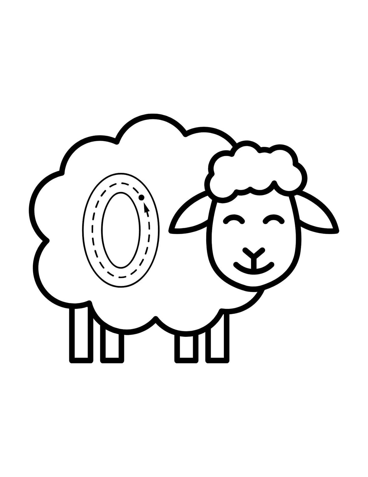 Sheep Alphabet and Number Tracing