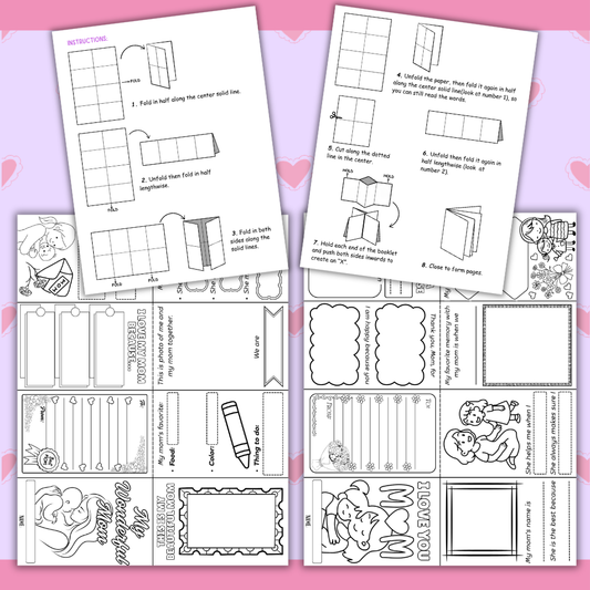 Mother’s Day Mini Book Craft | Printable “All About Mom” Writing Activity