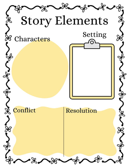 Generic Story Elements Template for Elementary