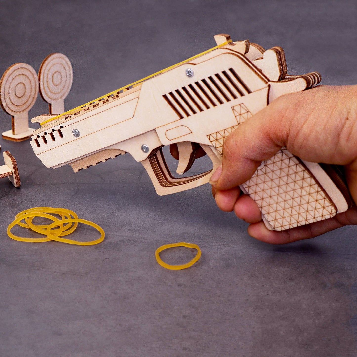 Rubber Band Launcher DIY Kit, Fun Craft and STEM Toy