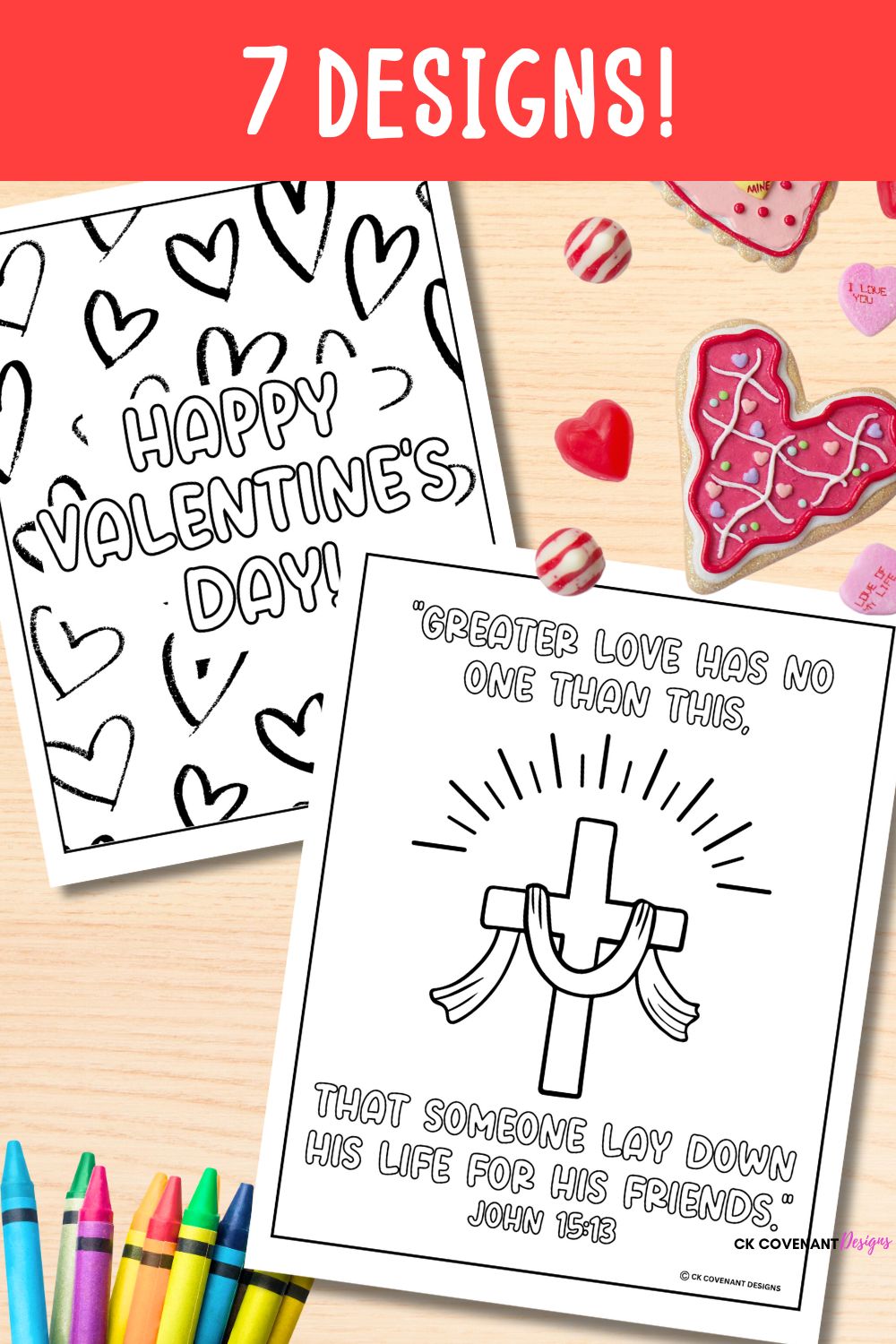 Valentine's Day Bible Verse Coloring Pages