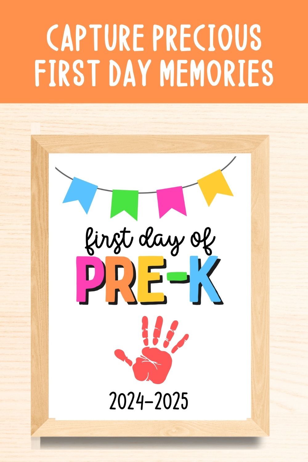 Oper Sign Pre K First Day of Pre-K Sign Bundle – Nuggets of Wisdom