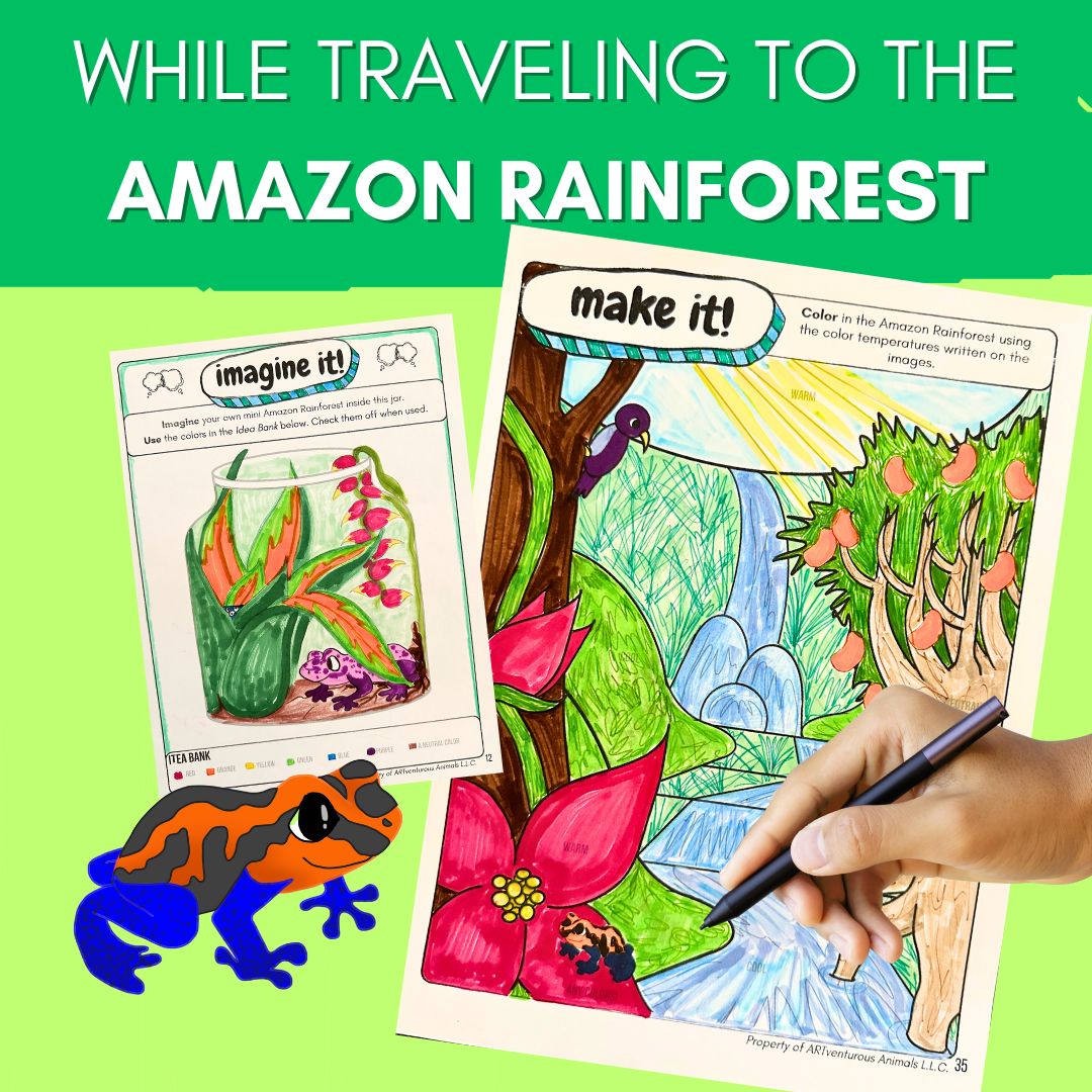 Mini Art Journal for Kids: Learn Color Through the Amazon Rainforest