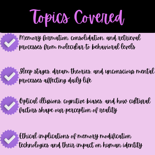 The Cognitive Mind: Memory, Sleep & Perception Reading Passage Bundle