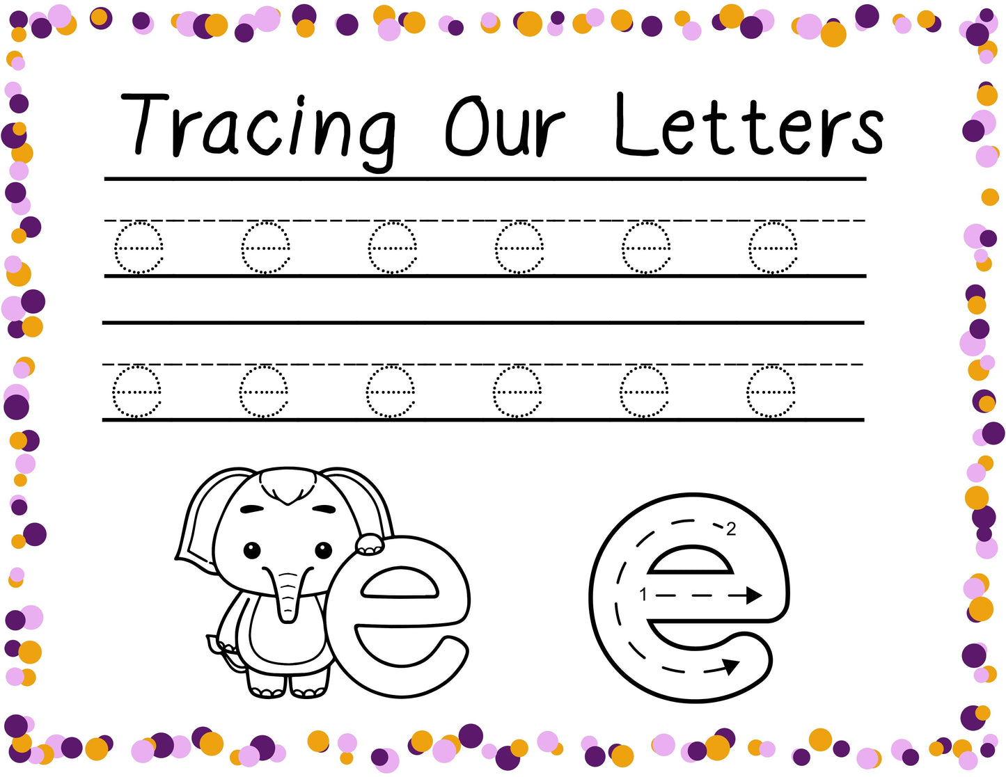 Lowercase Alphabet Letter Tracing Pages | a-z Handwriting Practice