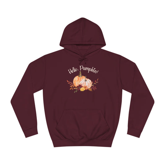 Hello, Pumpkin! Unisex College Hoodie