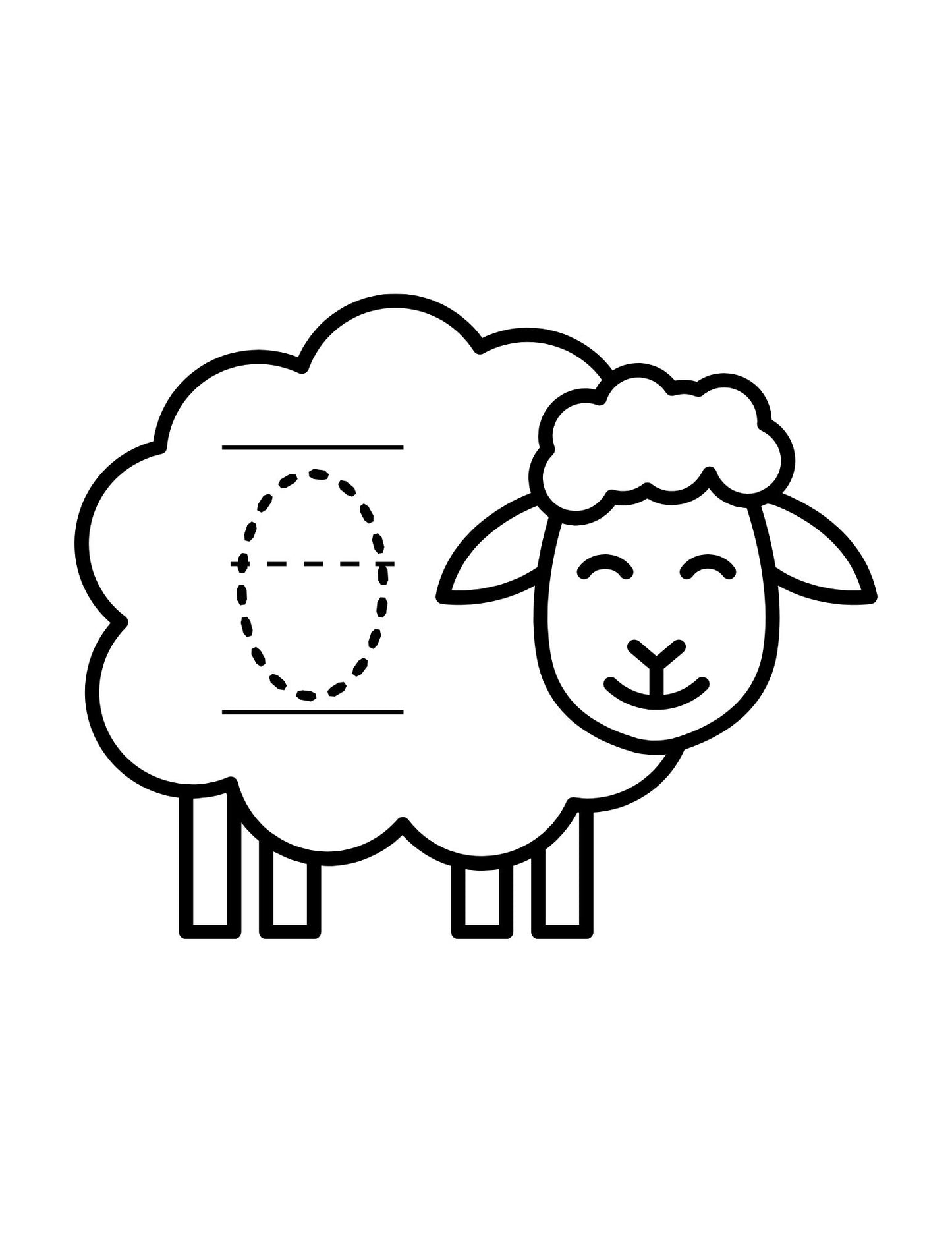 Sheep Alphabet and Number Tracing