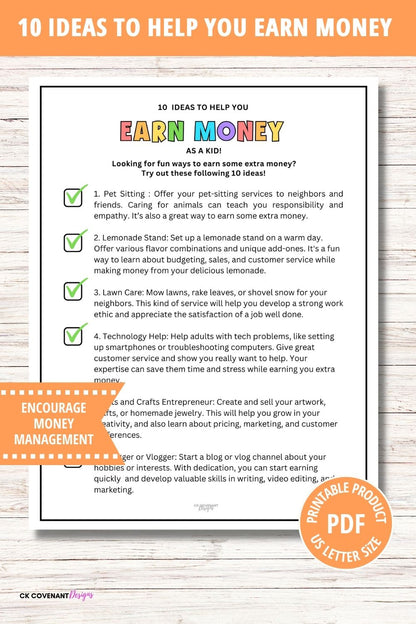 10 Ideas to Help You Earn Money as a Kid