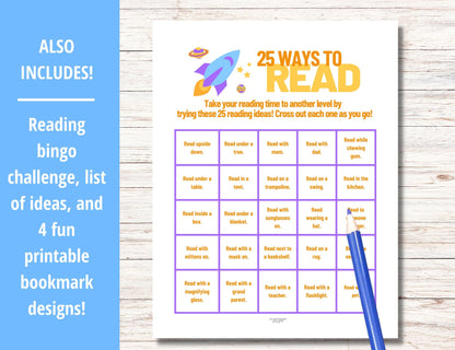 Reading Challenge Bundle- Rocket Themed
